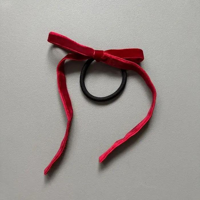 2/8 pièces de nœuds en velours noir tendance pour femmes et filles, accessoires pour cheveux de fête