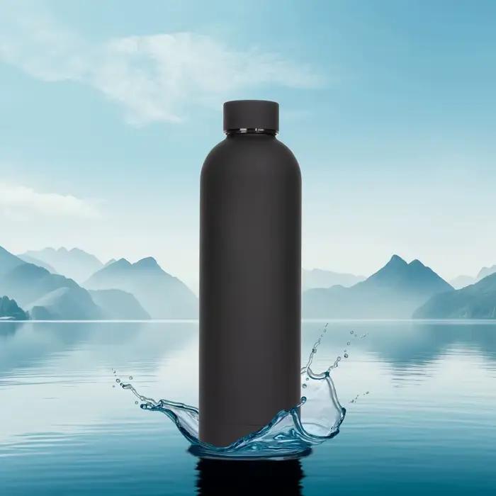 Bouteille isolée de 750ml, pichet en acier inoxydable de couleur unie avec couvercle, tasse à café g