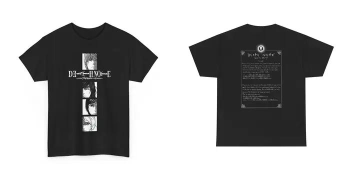 Un incontournable pour les fans d'anime T-shirt gothique avec imprimé tête de mort mystérieux à manc
