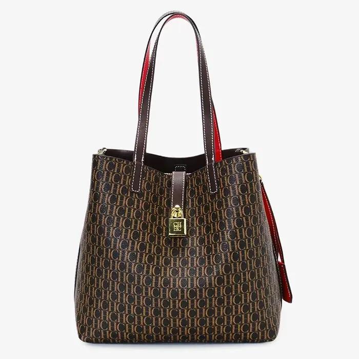 Sac fourre-tout CH pour femme, sac à main de luxe de créateur, sac à bandoulière monogramme tendance