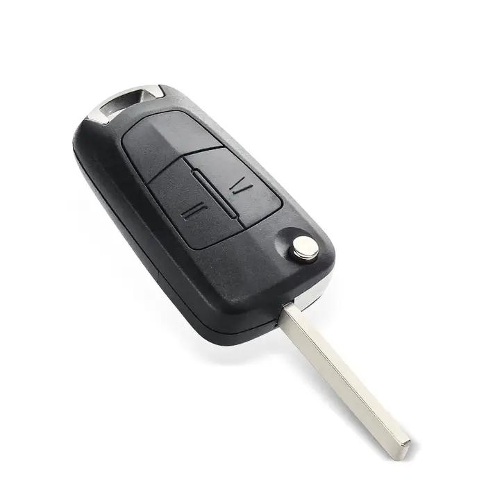 KEYYOU 10 pièces Flip télécommande pliante voiture porte-clés coque pour Vauxhall Opel Astra H Corsa