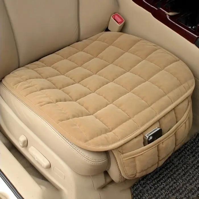 Housse de siège de voiture universelle chaude d'hiver coussin anti-dérapant siège avant respirant protection de siège de voiture pour femmes et hommes occasions spéciales cadeau pour Noël anniversaire