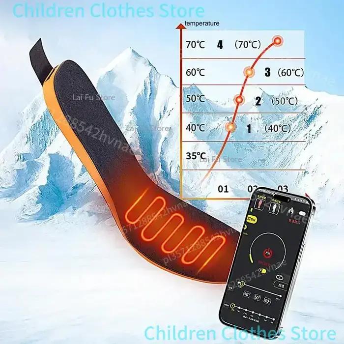 Semelles intérieures rechargeables USB pour l'extérieur, 1 paire de semelles chauffantes thermiques,