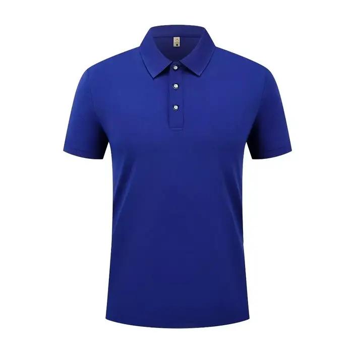 Été sport décontracté séchage rapide revers à manches courtes POLO 23 couleur unie chemise cyclisme