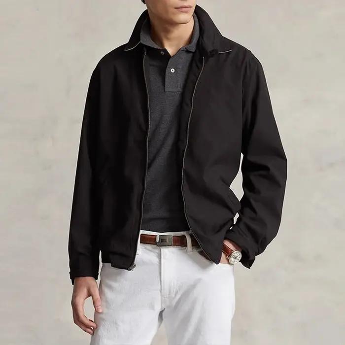 Veste décontractée Simple de couleur unie pour hommes, polyvalente, manches longues, col, poche, 3 c