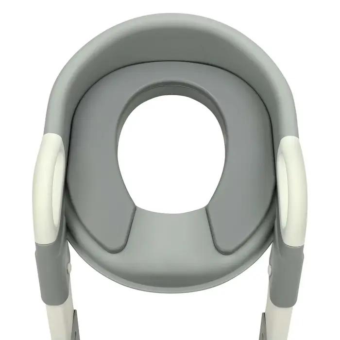 Siège de toilette pliable pour enfants de 2 à 7 ans, réglable en hauteur, avec coussin en PU amovibl