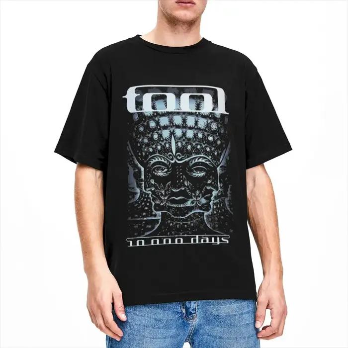 Économie unisexes à manches courtes pour hommes et femmes, Rock Tool Band, Streetwear vintage de loi