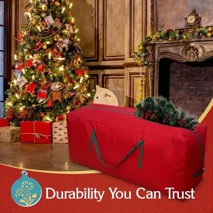 Sac d'arbre de noël pliable, sac de noël en tissu Oxford 210D, idées Solution de stockage d'arbre de
