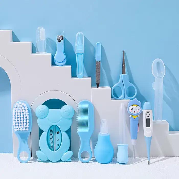 Kit de soins pour bébé 13 pièces/ensemble, ensemble de soins capillaires et ongulaires pour enfants,