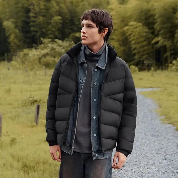 Semir doudoune hommes trois vêtements d'extérieur résistants léger mince doublure col montant haut 2