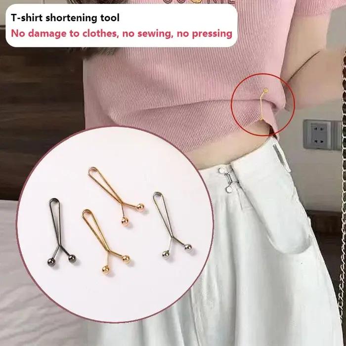 4/10 PIÈCES Accessoires de boucle détachables pour jupes en jean, Clip de manche réglable pour resse
