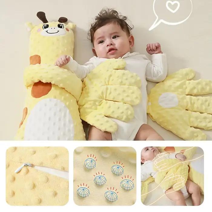 Oreiller de Sommeil pour Bébé Girafe 3 Modes avec Télécommande, Aide au Sommeil Électrique pour Bébé