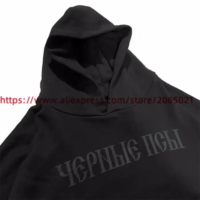 Vultures YZY Kanye sweat à capuche imprimé russe hommes femmes 1:1 pulls Vintage de haute qualité