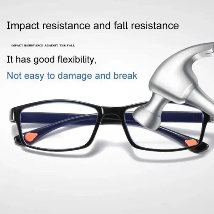 Lunettes de lecture HD anti-lumière bleue pour hommes et femmes, lunettes de lecture portables ultra