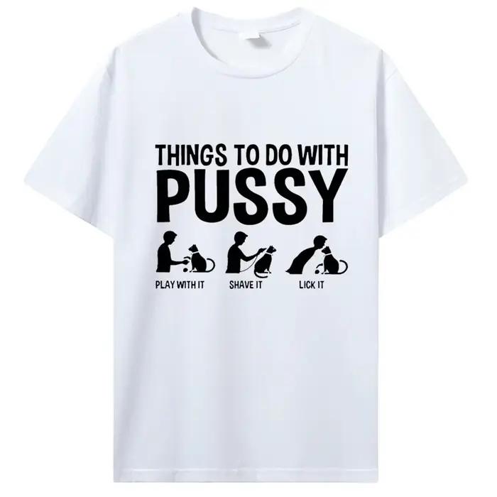 T-shirt drôle unisexe sur le thème du chat! Imprime félines adorables et ludiques qui volent le spec