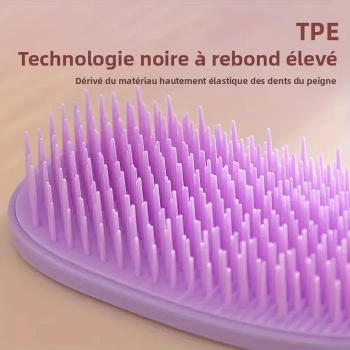 Peigne démêlant antistatique doux pour Massage du cuir chevelu