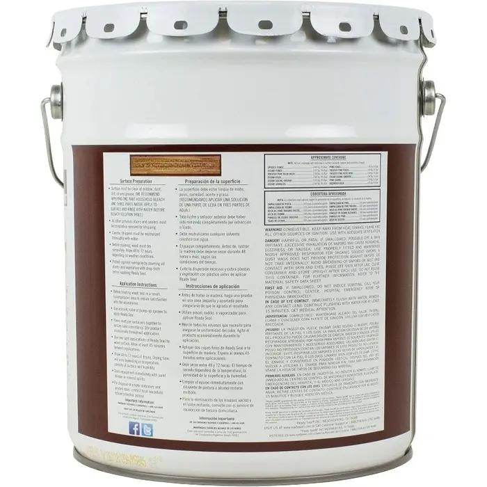 Teinture extérieure et scelleuse pour bois, 5 gallons, noyer foncé
