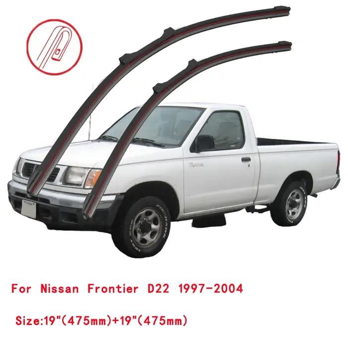 Balai d'essuie-glace de voiture en caoutchouc double pour Nissan Frontier Navara, NP300 Pick Up, D22