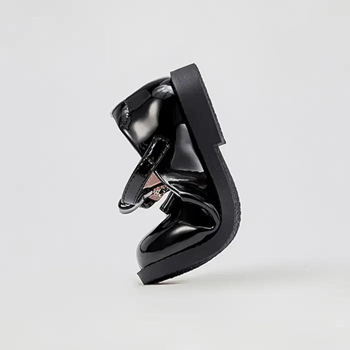 Dave Bella chaussures en cuir pour filles noir automne nouvelle Collection chaussures de princesse p