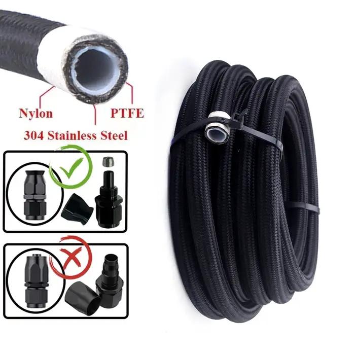 1M/2M/3M/5M AN3 AN4 AN6 AN8 AN10 universel E85 tuyau de carburant huile gaz refroidisseur ligne tuya
