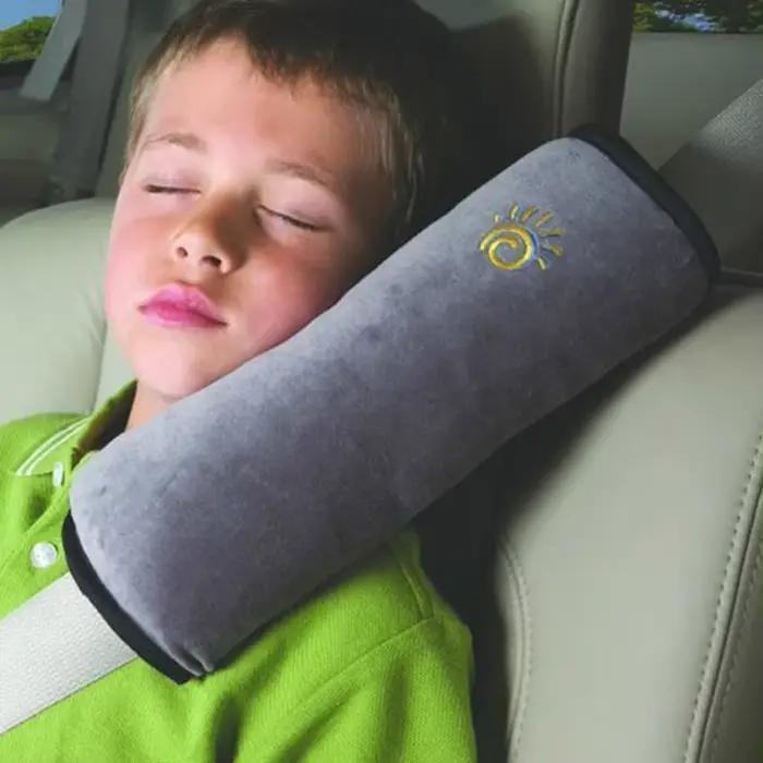 Ceinture de Chaise pour Bébé Oreiller de Voiture Ceinture de Sécurité Automatique Coussin d'Épaule Harnais de Protection Oreiller de Soutien pour Enfants en Bas Âge Sécurité Confort Voyage Occasions Spéciales