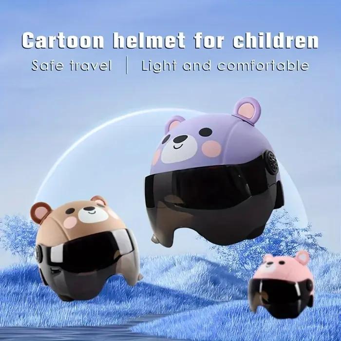 Casque d'équitation pour enfant réglable apparence Adorable Ultra-léger absorbant les chocs ABS enfa