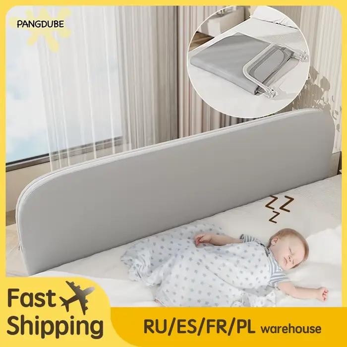 Barrière de sécurité pour lit d'enfant pliable 120 x 55 cm protection bébé chambre moderne sécurité lit pour enfant usage quotidien occasion naissance cadeau sécurité chambre enfants