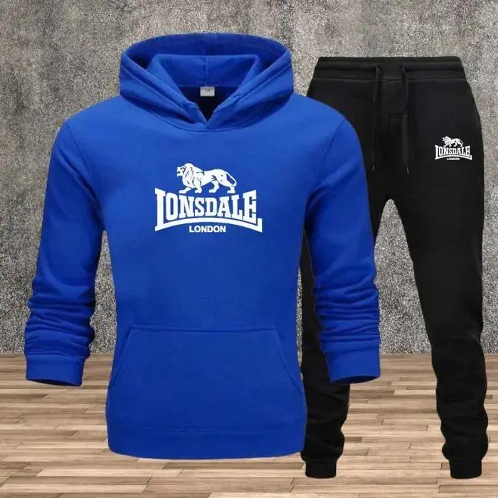 Ensemble pour hommes sweats à capuche pantalons de survêtement automne hiver mâle quotidien sport dé