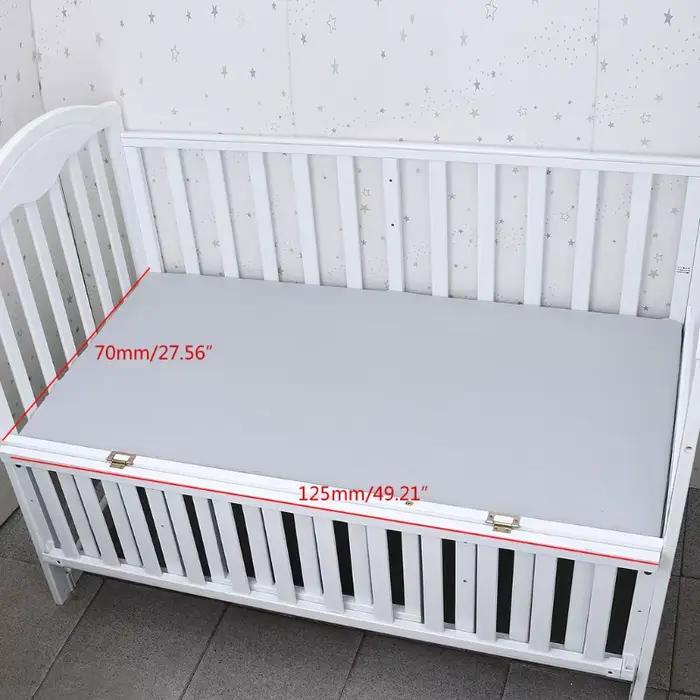 Drap-housse de lit en coton pur pour bébé protection de literie unisexe moderne pour chambres d'enfants berceaux et lits d'enfants