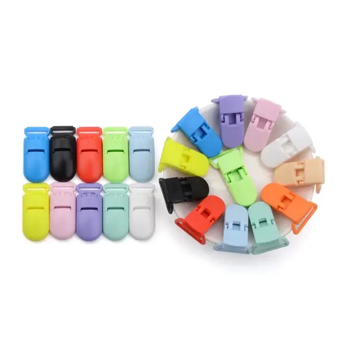 Fermoir en plastique pour mamelon de bébé, 20mm, perles colorées en Silicone, accessoire de fabricat
