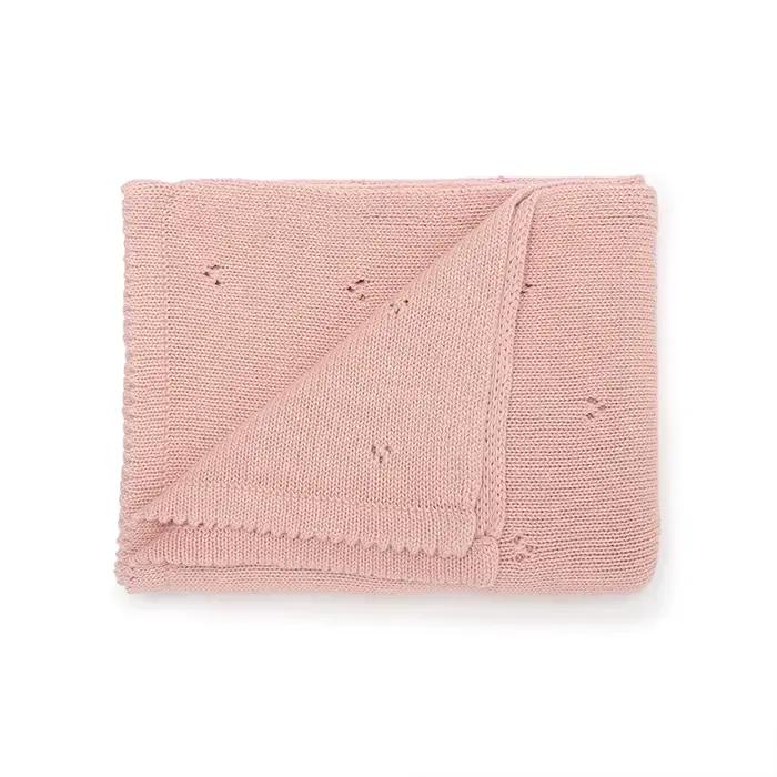 Couvertures pour bébé Super douces pour nouveau-né, garçons et filles, en tricot de coton, couettes