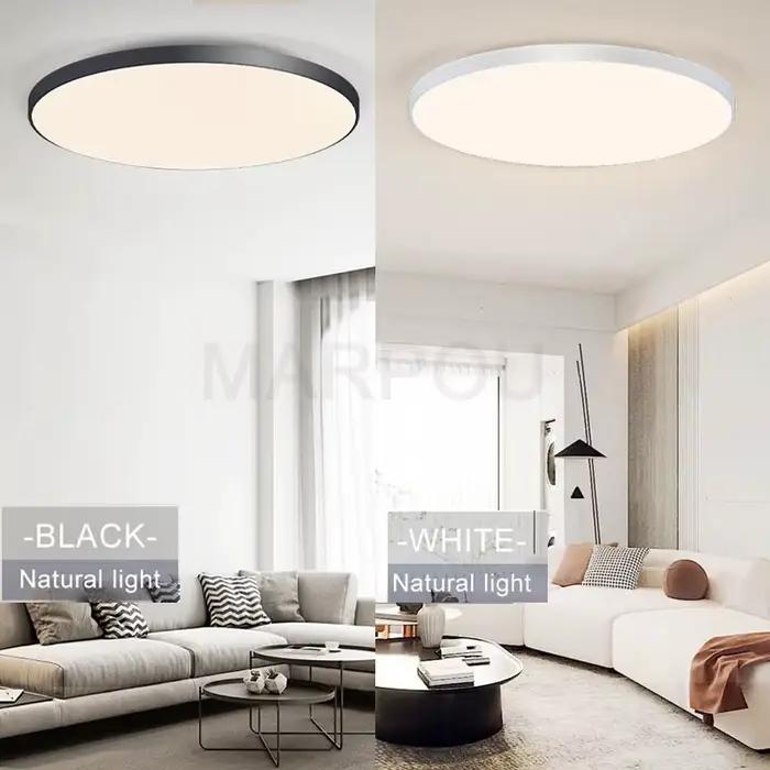 MARPOU plafonnier intelligent lampe à LED pour chambre grandes plafonniers lumières LED avec télécom