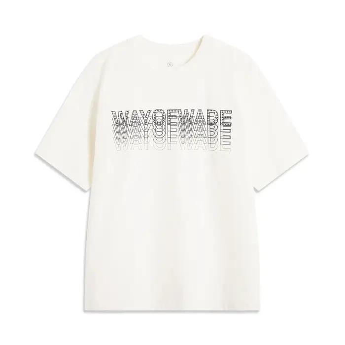 Li-Ning T-shirt Wade pour homme AT DRY FREEZE 64% coton 36% polyester coupe régulière col rond LiNin