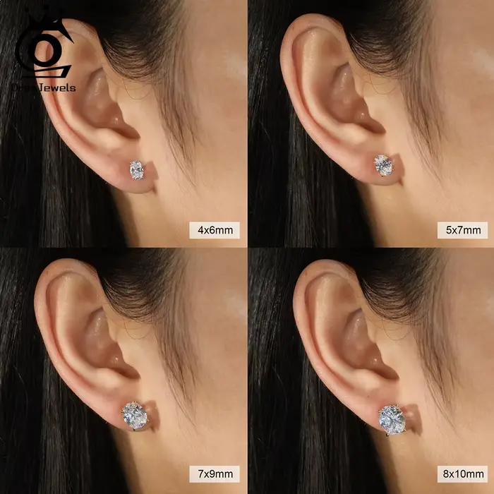 ORSA JEWELS exquis 925 boucles d'oreilles en argent Sterling Zircon pour les femmes brillant 8A Prem