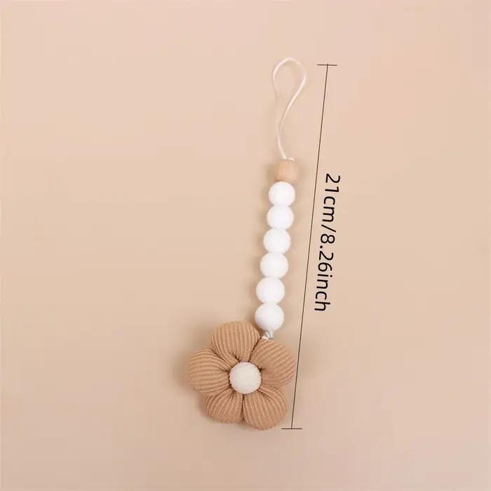 Fleur bébé attache-sucette chaîne nouveau-né factice porte-mamelon Clips sans BPA coton jouets de de