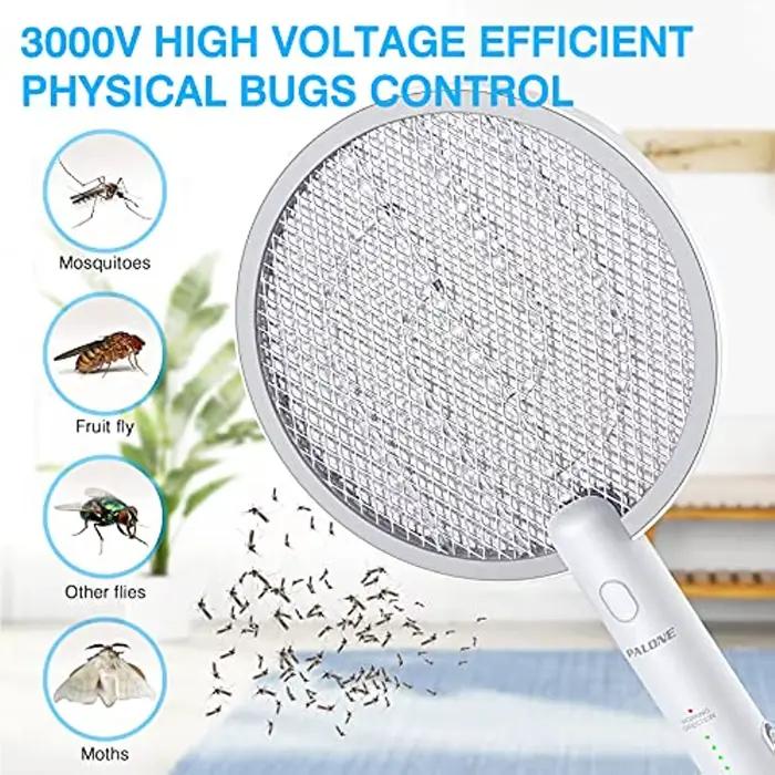 Lampe anti-moustiques électrique 2 en 1, Zapper avec batterie 1200mAh, charge USB avec maille de séc