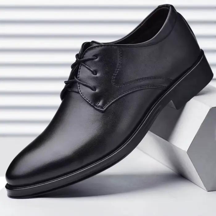 Chaussures Oxford classiques pour hommes, décontractées, habillées, formelles, à lacets, pour affair