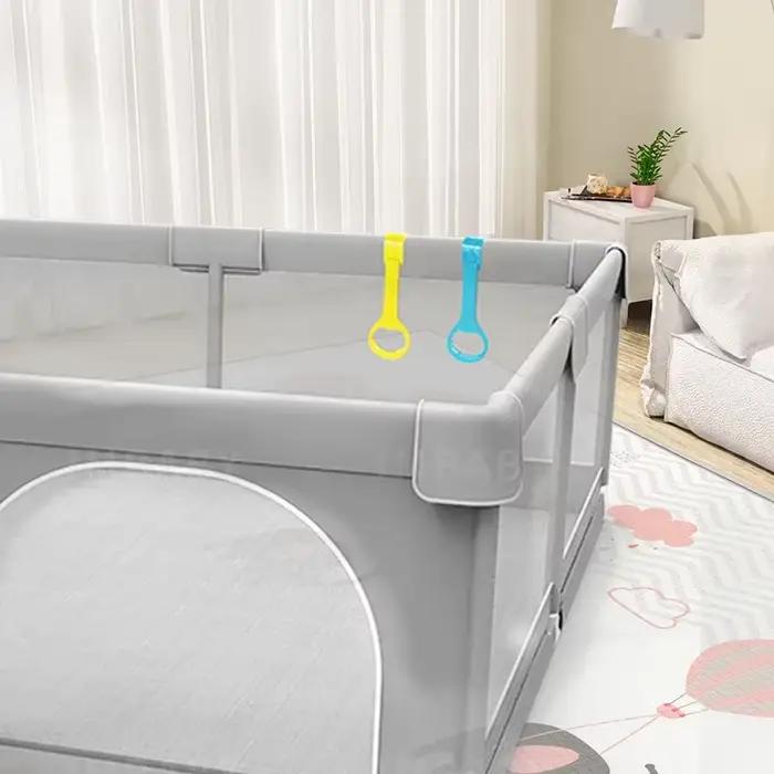 IMBABY Parc pour bébé Gris Clôture d'activité pour bébé Grand aire de jeux pour bébé Activités de sé