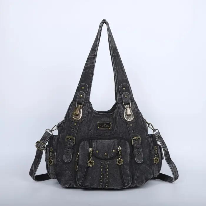 Angel Kiss – sac à bandoulière en cuir PU pour femmes, sac à main de grande capacité, sac à bandouli