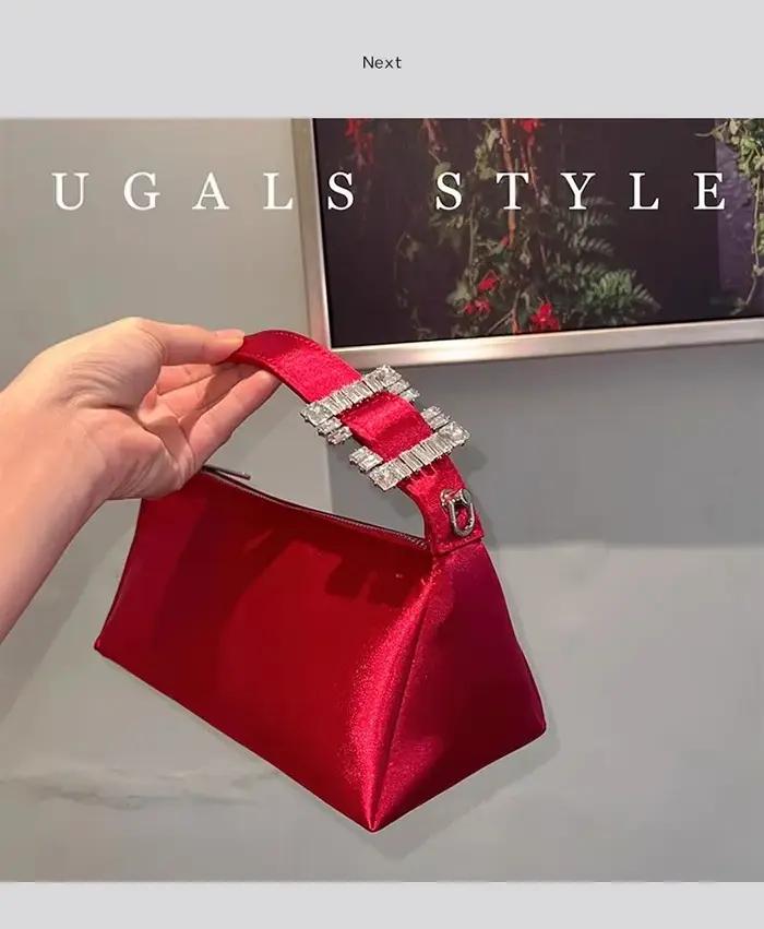 Sac à main carré en satin pour femme, paillettes, biscuits, diamant, sac à main de soirée, pochette