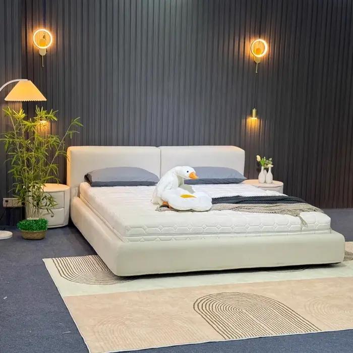Adultes King Size lit Double rangement de luxe princesse moderne minimaliste cadre de lit filles Cam