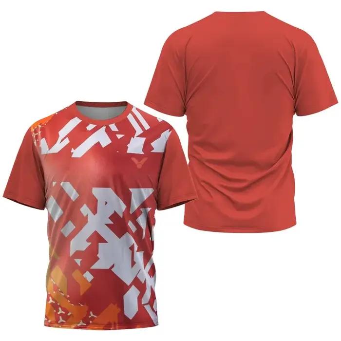 2025 T-shirt respirant de badminton et de tennis, vêtements de sport à la mode pour hommes, haut de