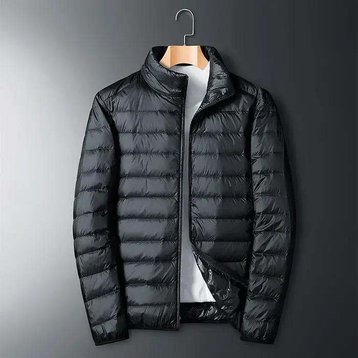 UETEEY automne hiver nouveau Ultra léger blanc canard doudoune hommes imperméable décontracté en ple