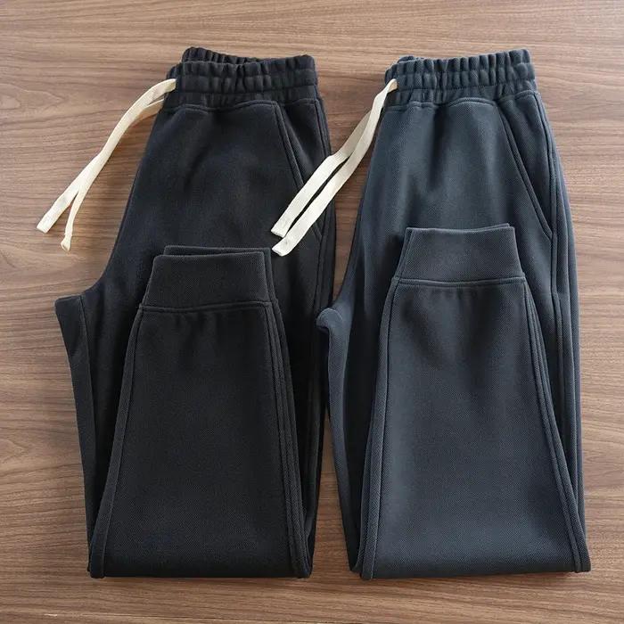 Pantalon de survêtement américain Retro Optics pour homme, taille élastique simple, proximité, wstri