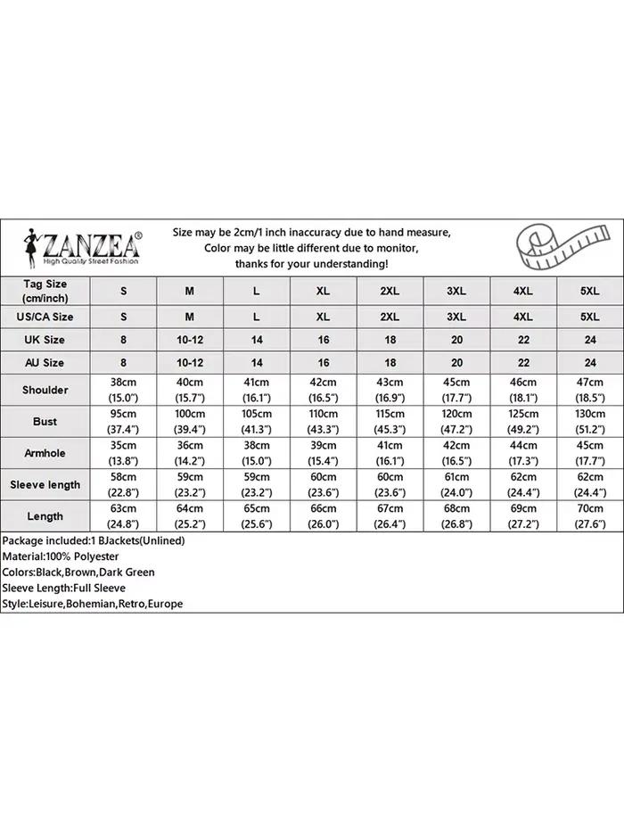 ZANZEA mode automne à manches longues solide coupe ajustée manteaux Vintage femmes vestes de travail