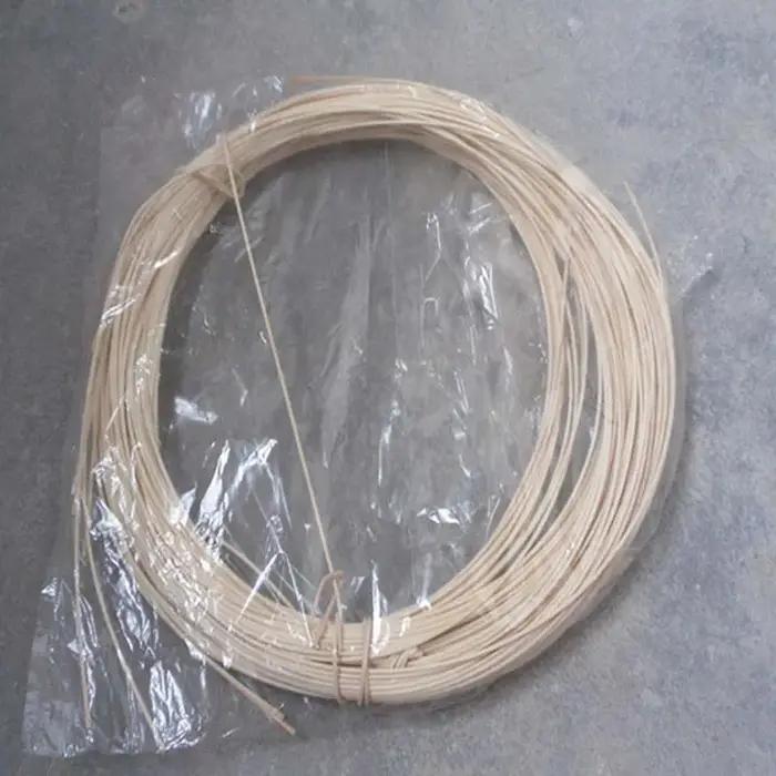 Bâton de canne naturel rond de 10 mètres, 2/3/4/5/6/7mm, véritable matériau de tissage de noyau de r