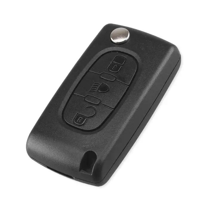 KEYYOU 10 pièces 2/3 boutons étui à clés de voiture pour Peugeot 207 307 308 407 607 807 pour citroë