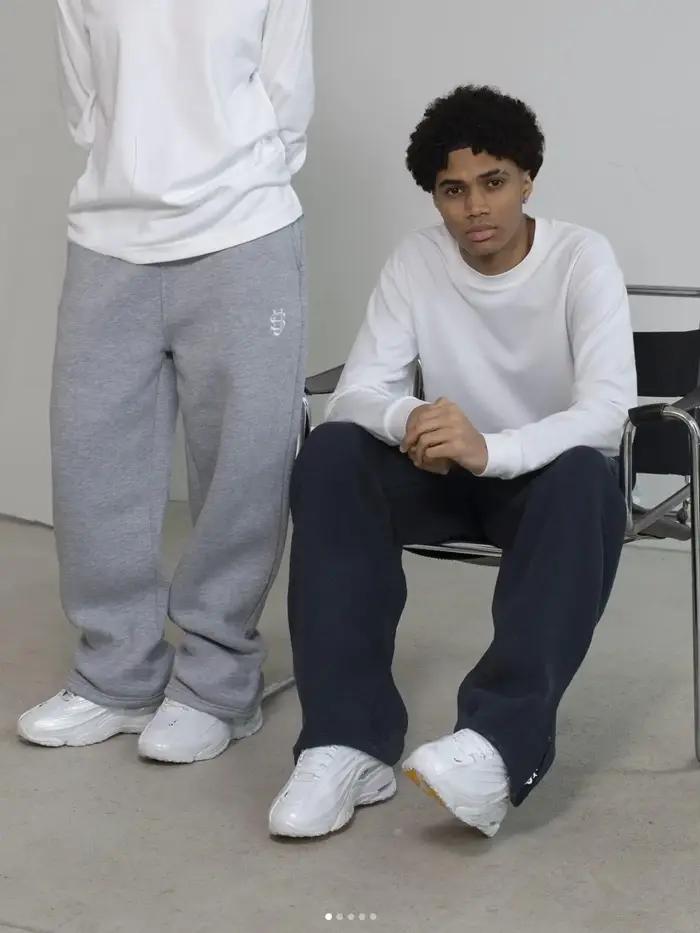 Nouveau pantalon Y2K personnalisé avec fermeture éclair sur les jambes, broderie, style hip-hop, jog