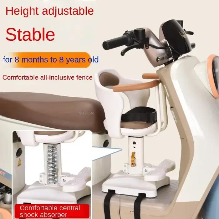 Siège avant enfant scooter électrique Yadi sécurité confort 8 mois 8 ans usage quotidien balades famille cadeau anniversaire naissance