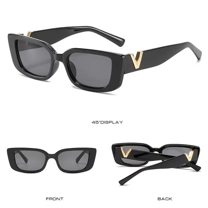 Mode Cat Eye lunettes de Soleil De Luxe V Lunettes de Soleil Pour Dames Classique Rectangle Conduite